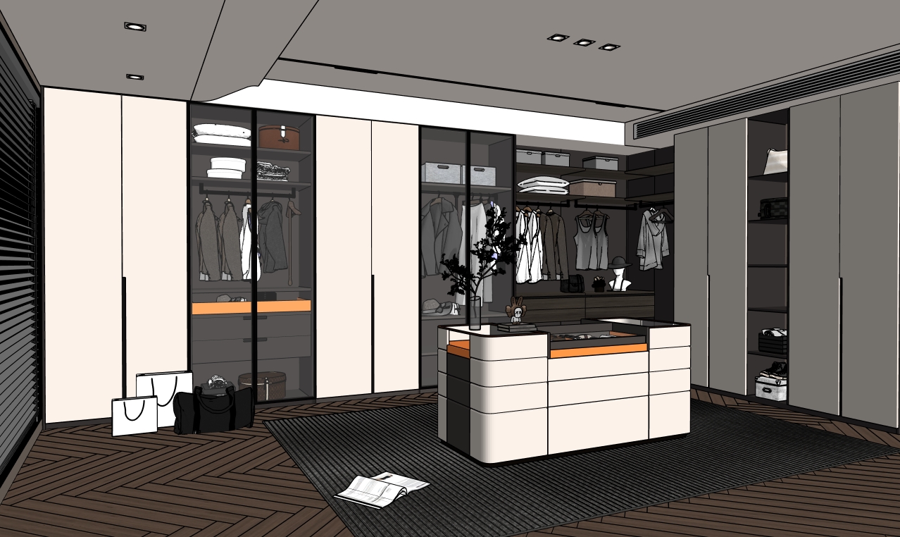 Bespoke dressing room interior
